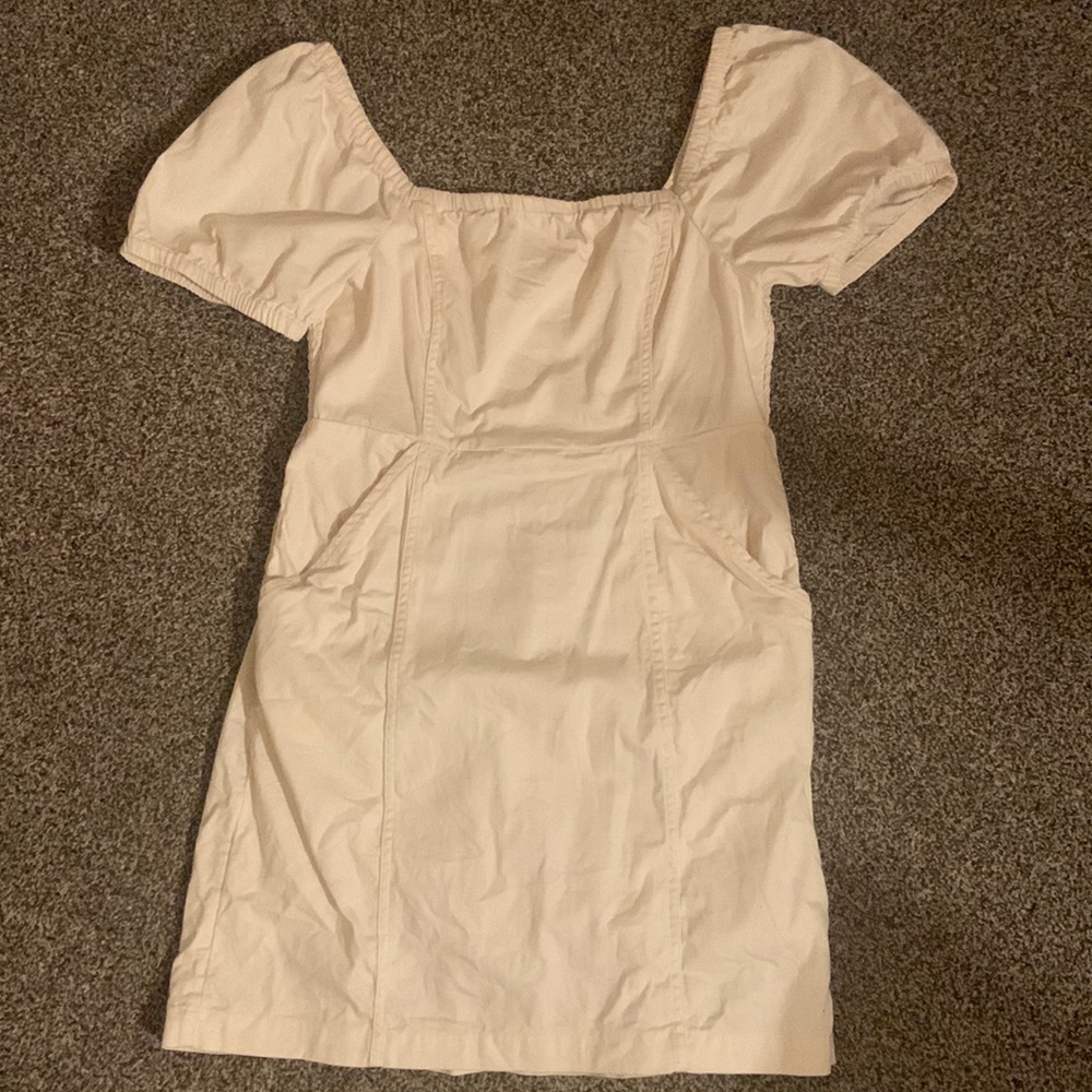 American Eagle Square Neck Puff Sleeve Mini Dress